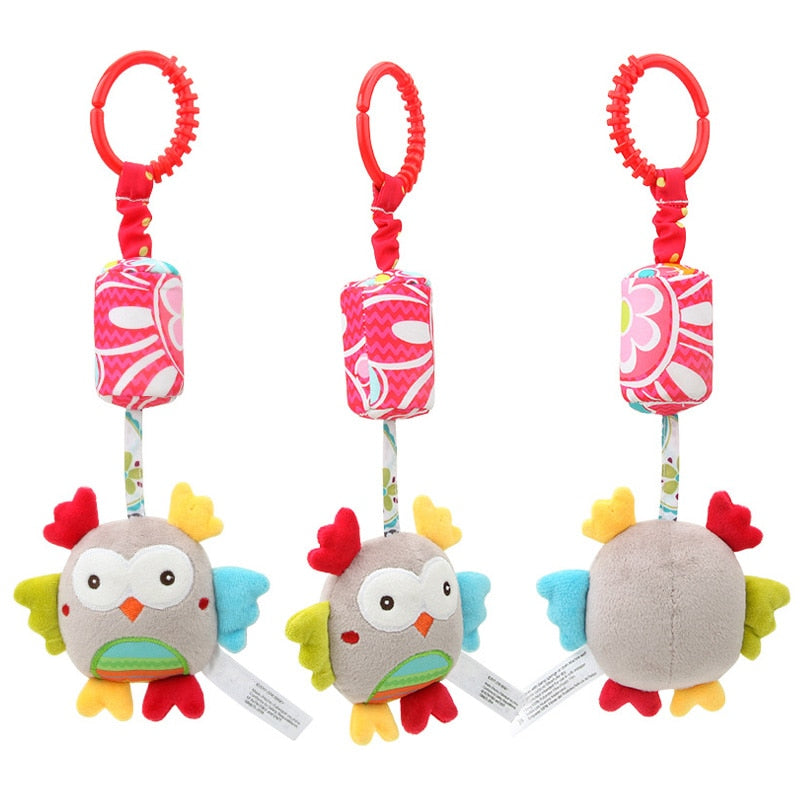 Newborn Baby Plush Stroller Toys Baby Rattles Mobiles Cartoon Animal Hanging Bell Educational Baby Toys 0-12 Months Speelgoed